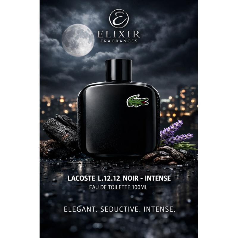 Lacoste L.12.12 Noir - Intense EDT 100ml (Black)