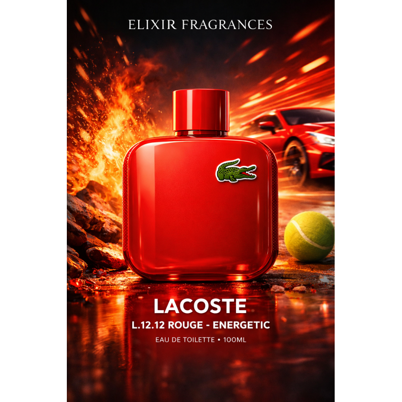 Lacoste L.12.12 Rouge - Energetic EDT 100ml (Red)